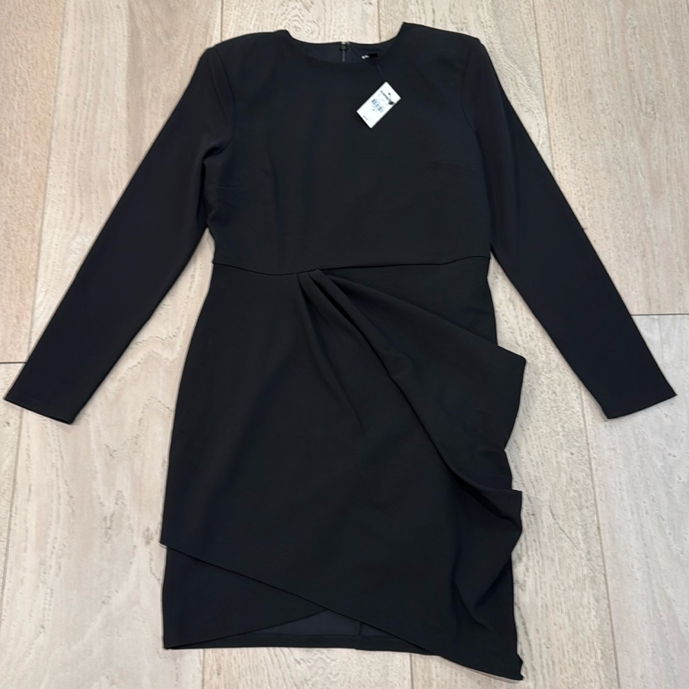 Express Side Ruched Crew Neck Dress in Size Medium | Brand New With Tags